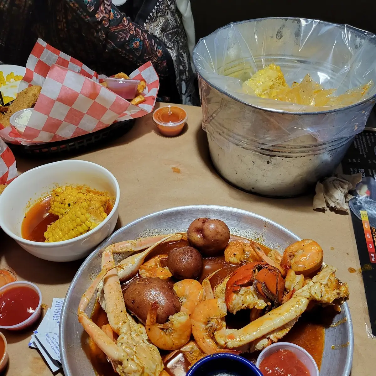 Snow Crab Legs and Shrimp