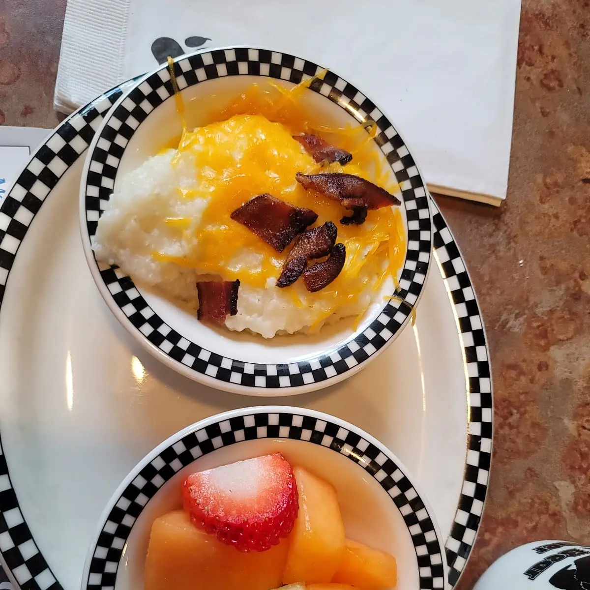 Fresh Fruit and Grits