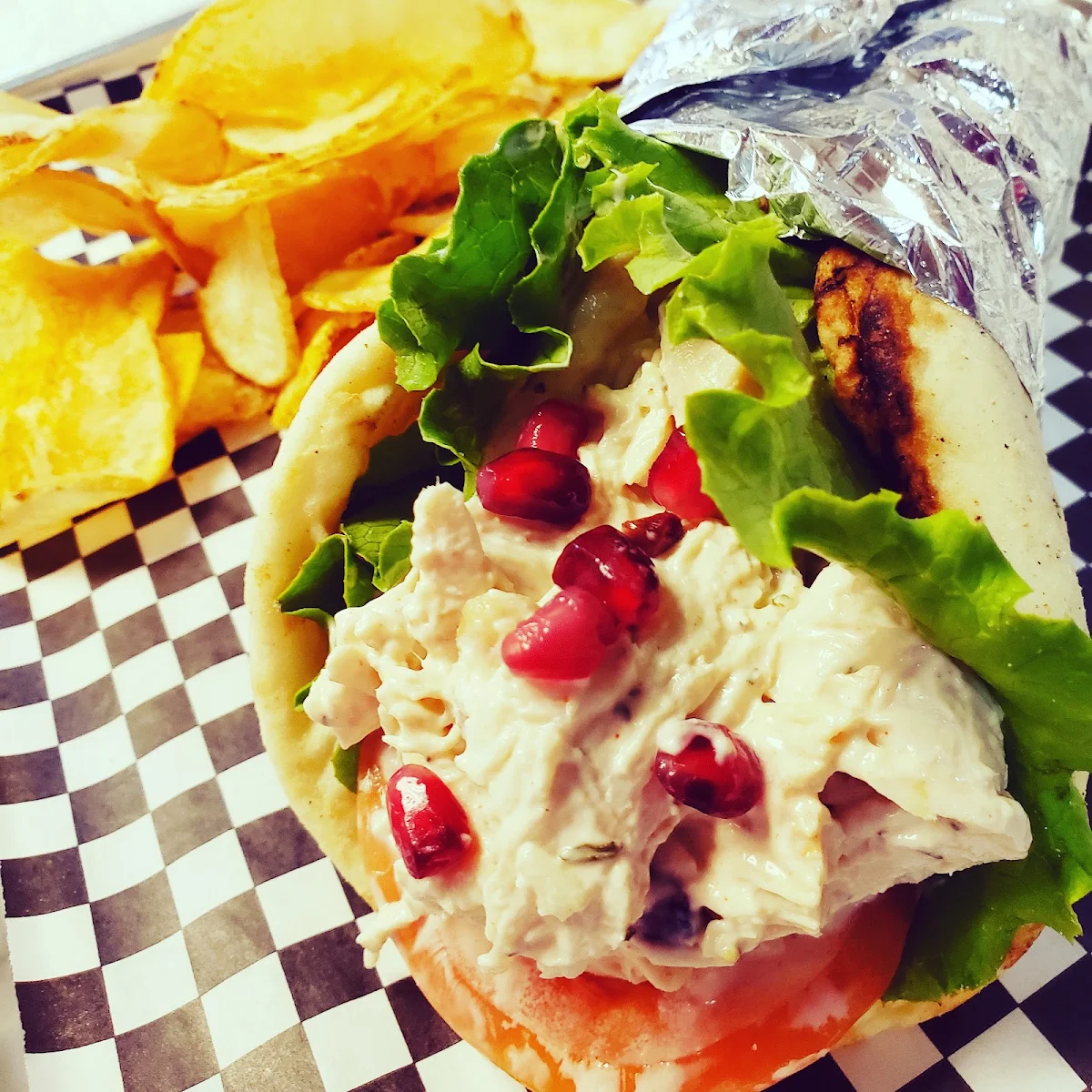 Harvest Chicken Salad on Pita Bread