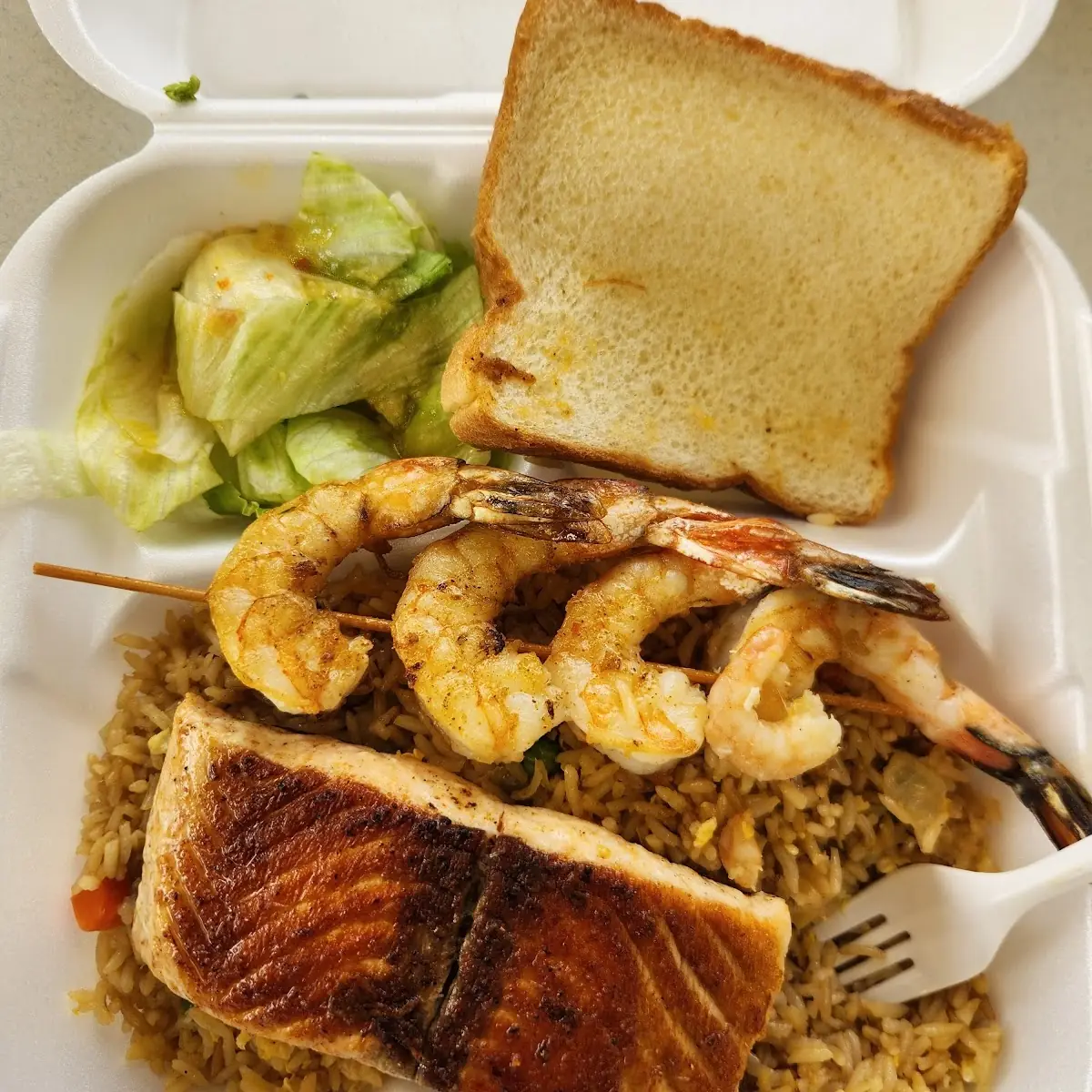 Grilled Salmon and Shrimp