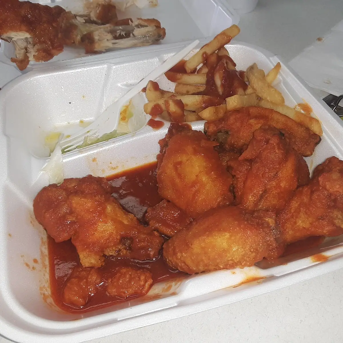 Hot Wings and Fries