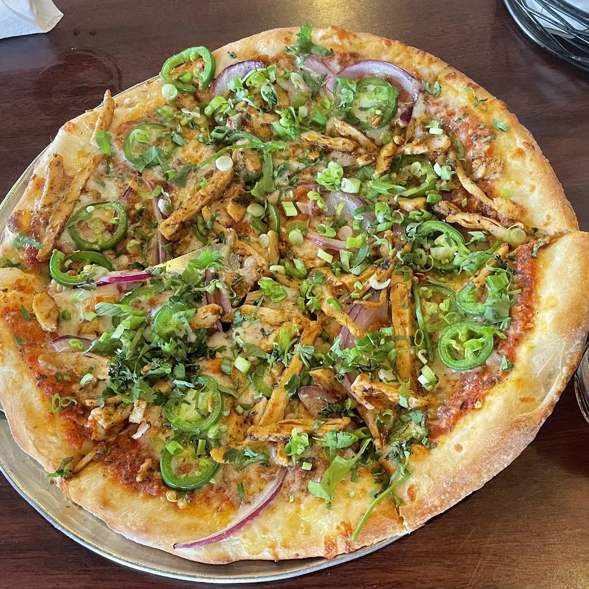 Indian Style Panner Tikka Pizza