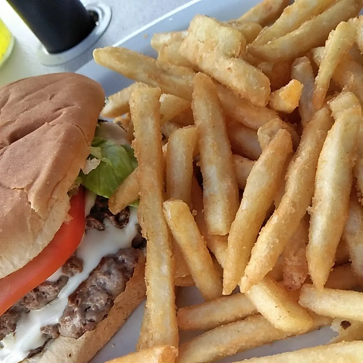 Double Cheeseburger and Fries