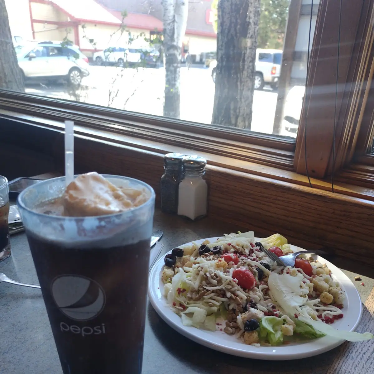 Salad Bar and Root Beer Float