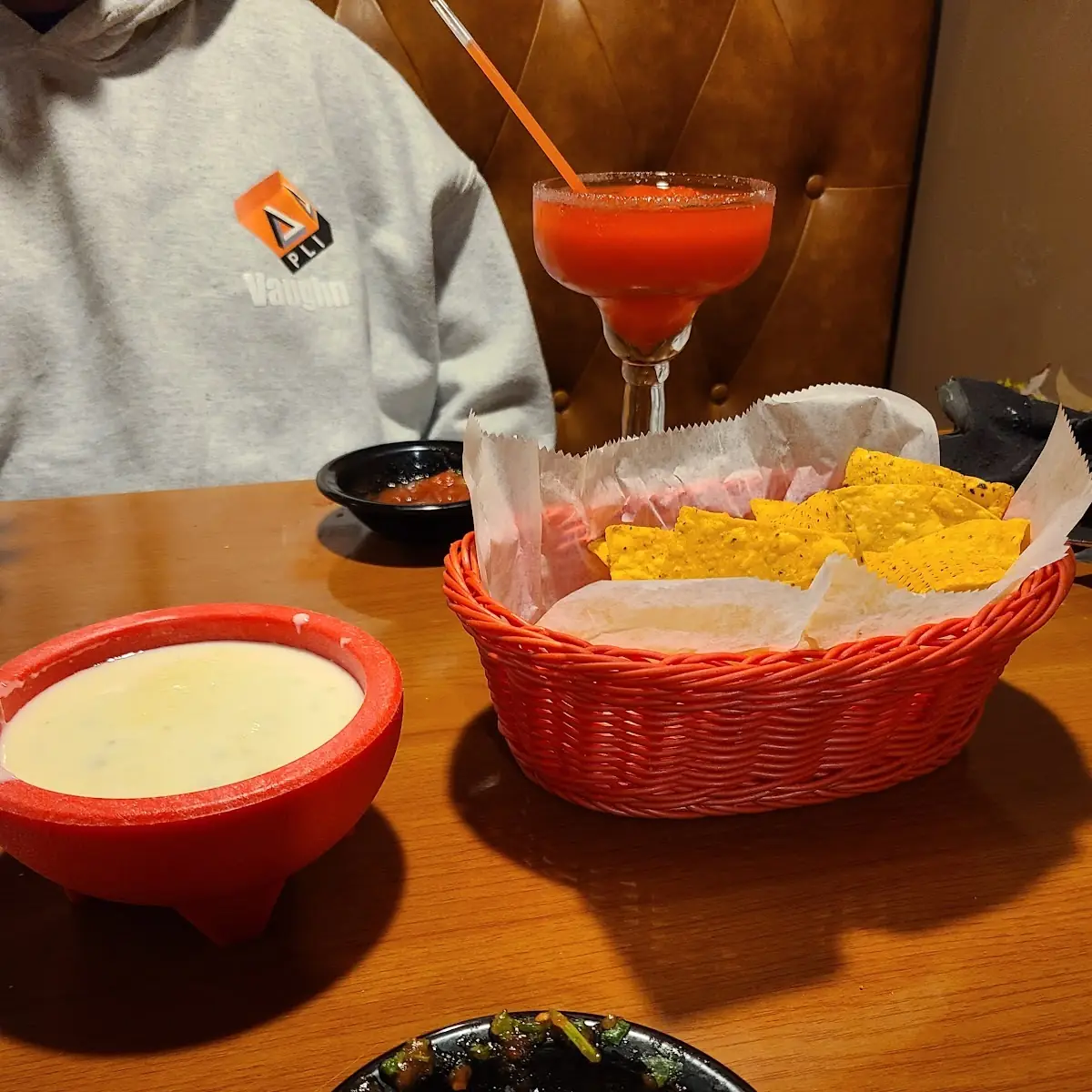 Chips Salsa and Queso
