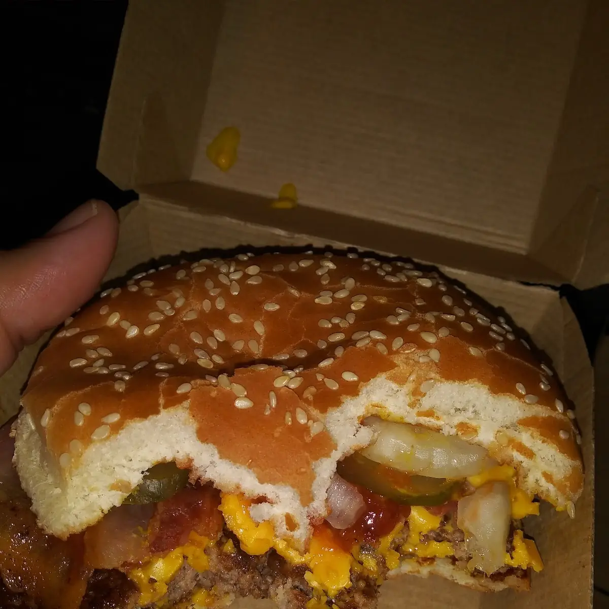 Quarter Pounder w Cheese and Bacon Burger