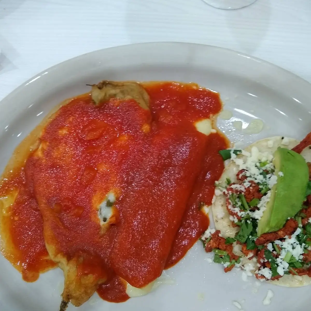 1 Enchilada 1 Taco 1 Chile Relleno