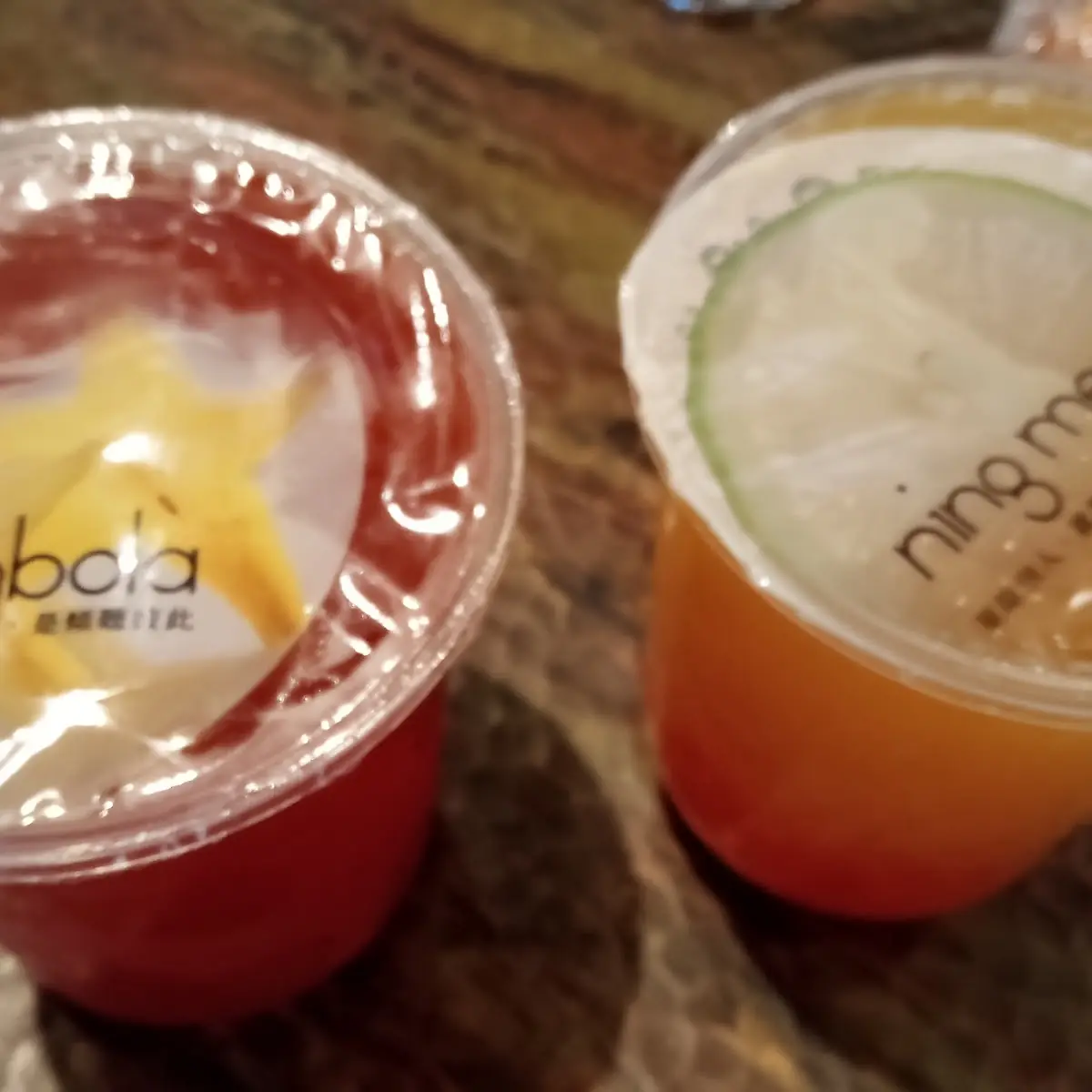 Strawberry Green Tea and Mango Green Tea