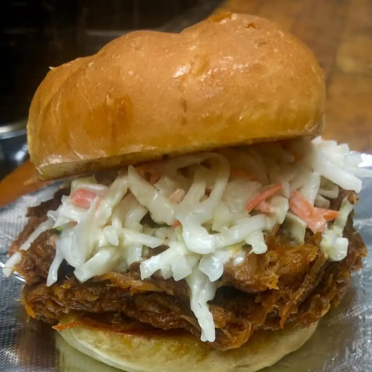 BBQ Pulled Pork Sandwich with Coleslaw