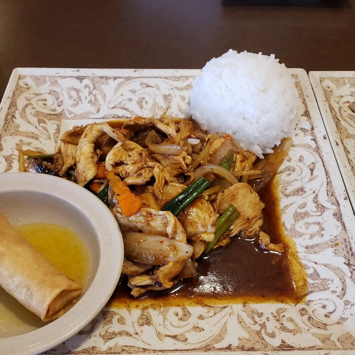 Thai Food with White Rice