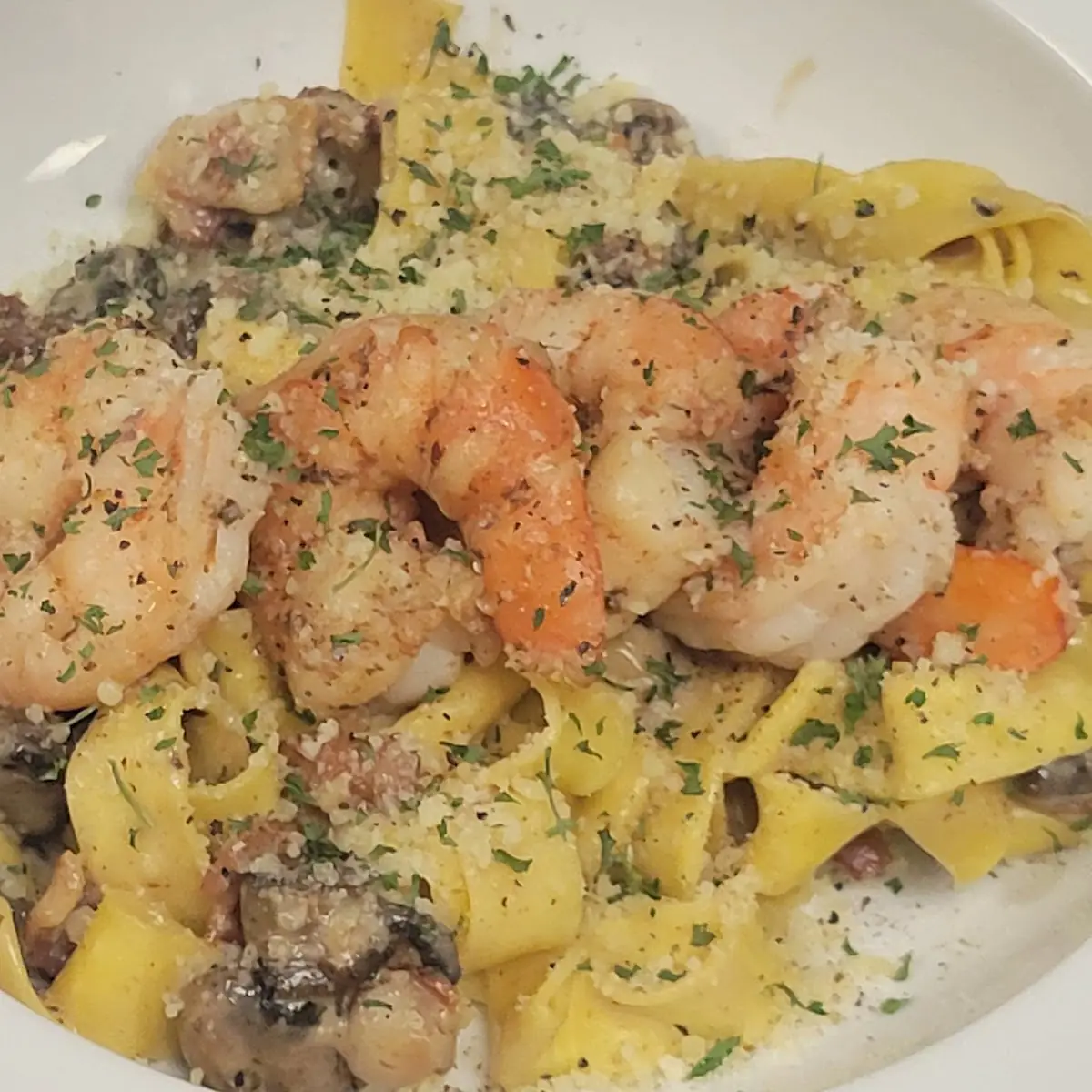 Shrimp Pasta Carbonara