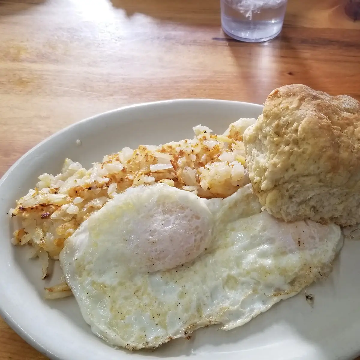 Egg over Easy with Hash Browns