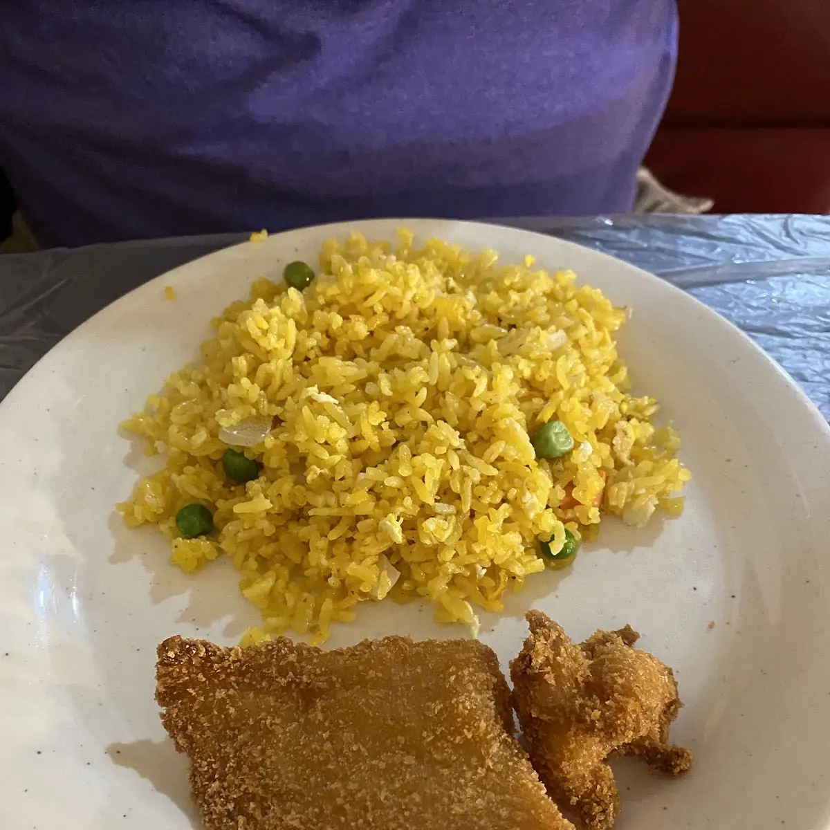 Fried Rice Fish and Corn Nuggets