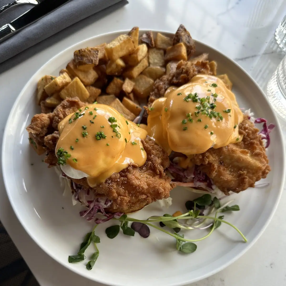 Crispy Chicken Benedict
