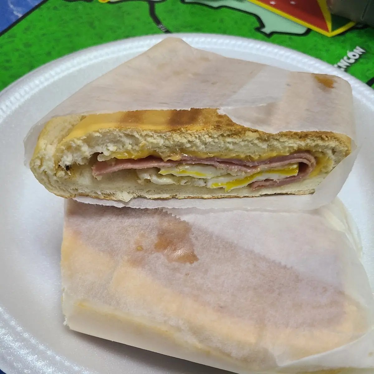 Ham Egg and Cheese Sandwich