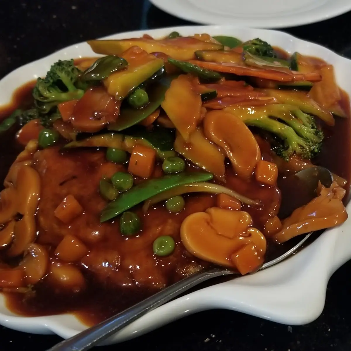 Vegetarian Vegetable Egg Foo Young and Rice