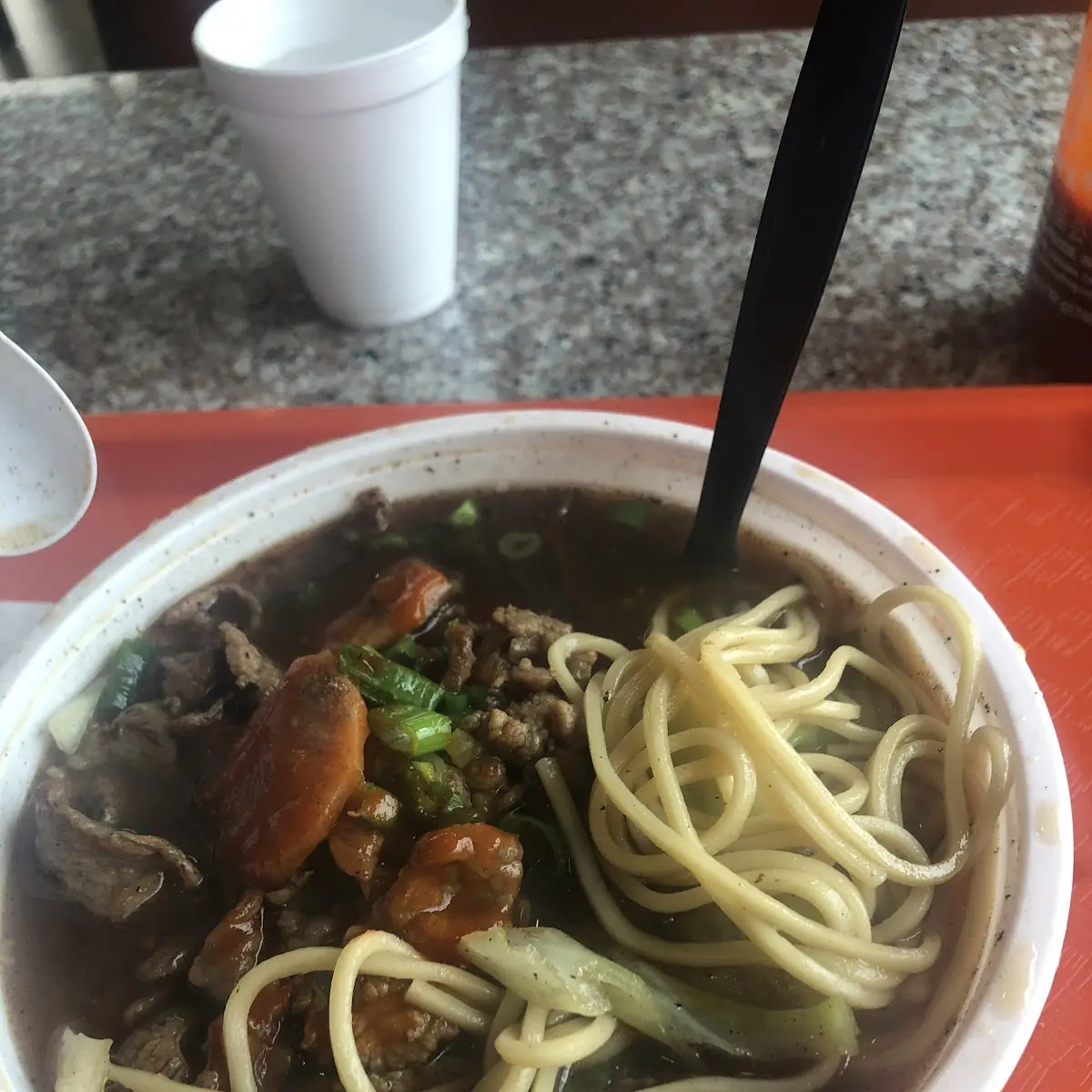Hawaiian BBQ Beef Noodle Soup