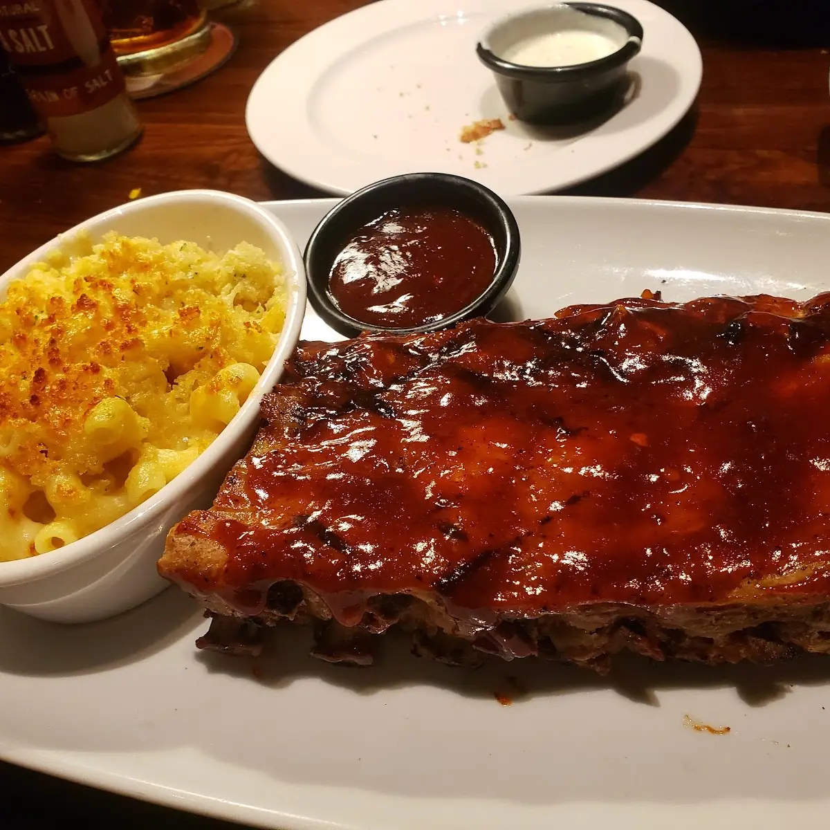Half Rack Ribs and Mac N Cheese