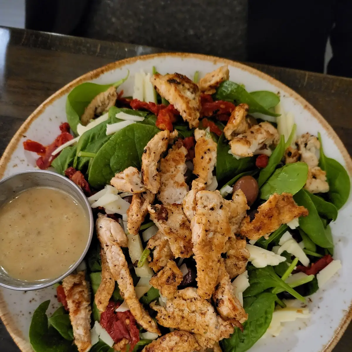 Grilled Chicken & Spinach Salad