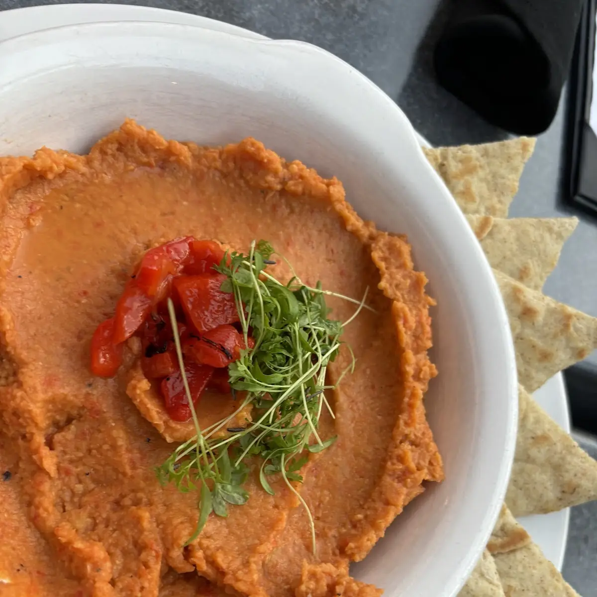Vegetarian Roasted Red Pepper Hummus