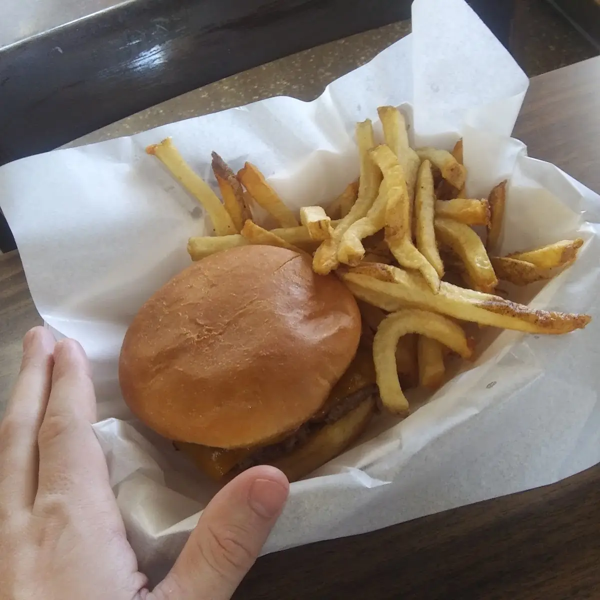 Cowboy Burger and Fries