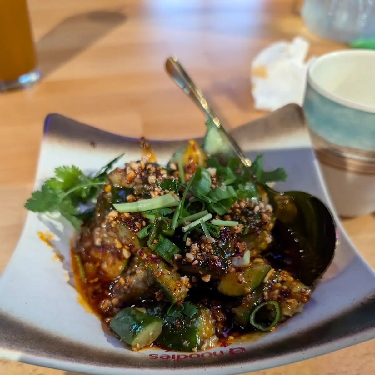 Cucumber in Garlic Sauce