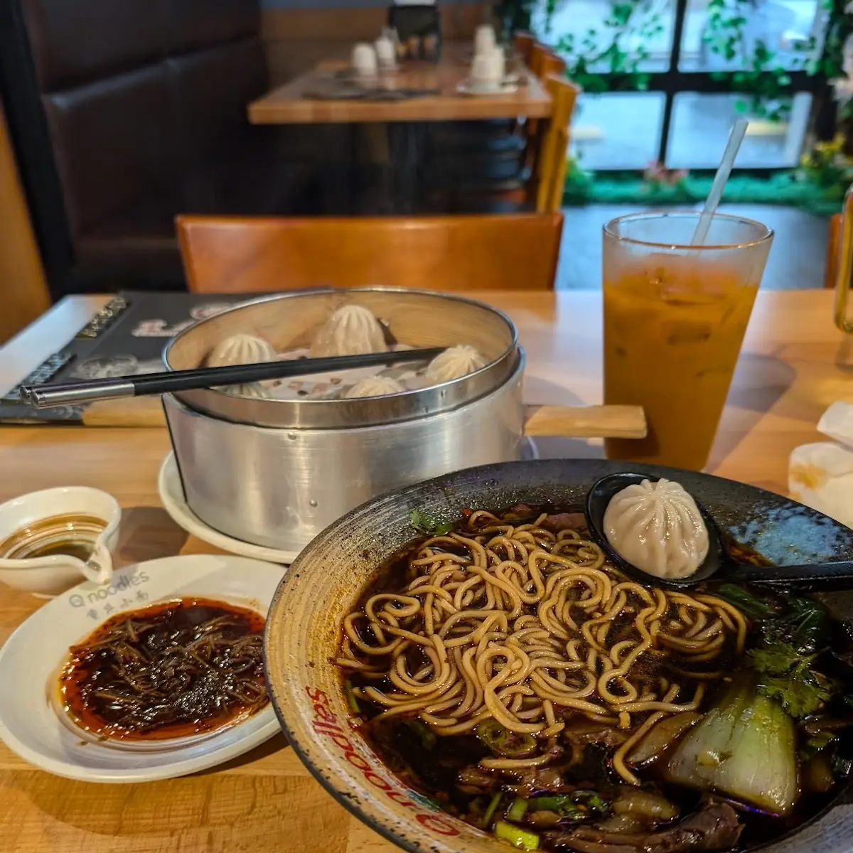 Soup Dumpling and Sichuan Beef Noodle Soup