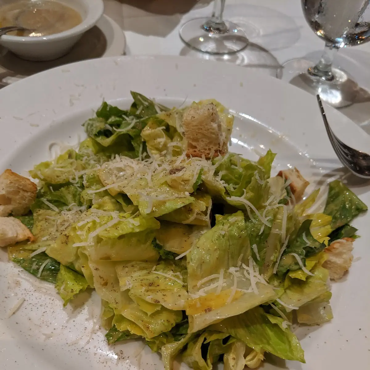 Caesar Salad for Two Prepared Table Side