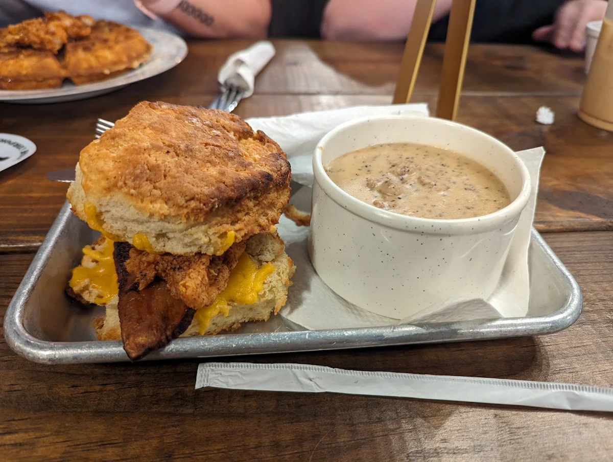 Chicken Biscuit and Gravy