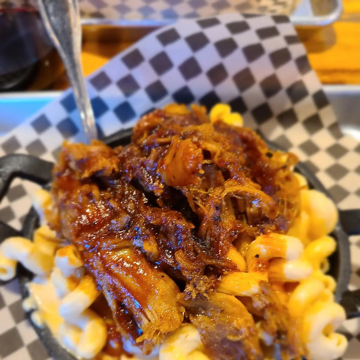 BBQ Pork Mac and Cheese