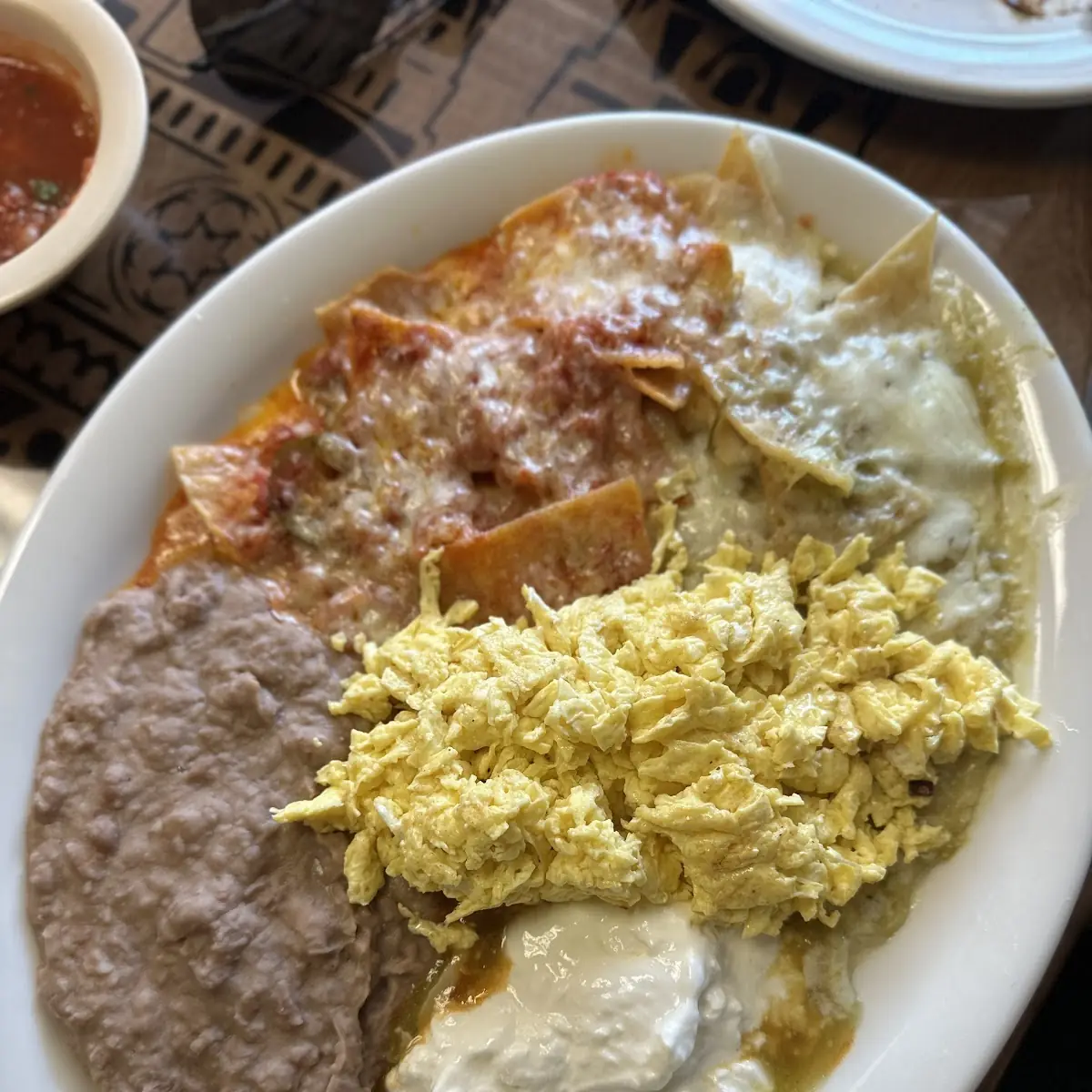 Red and Green Chilaquiles