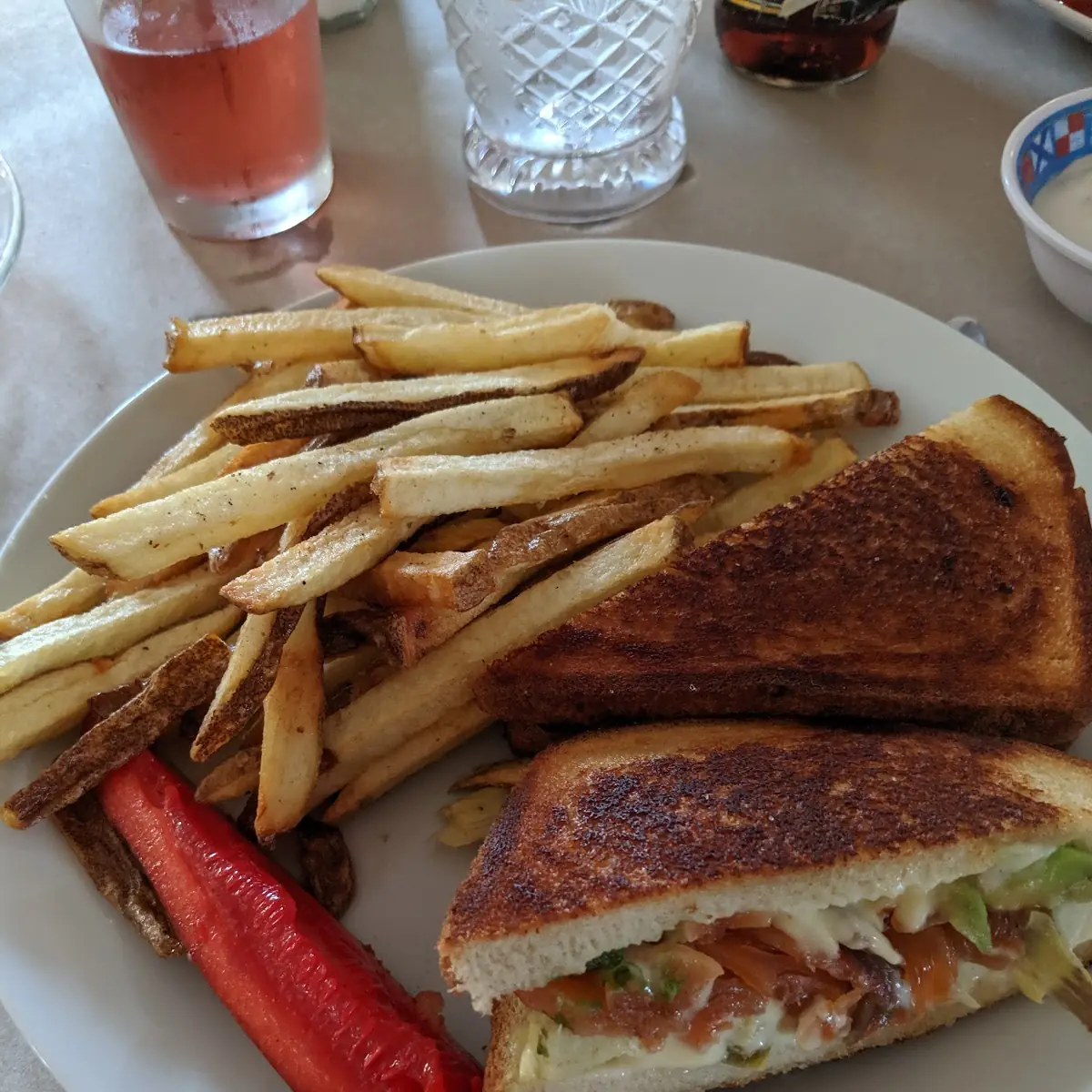 Grilled Cheese with Salmon and Avocado