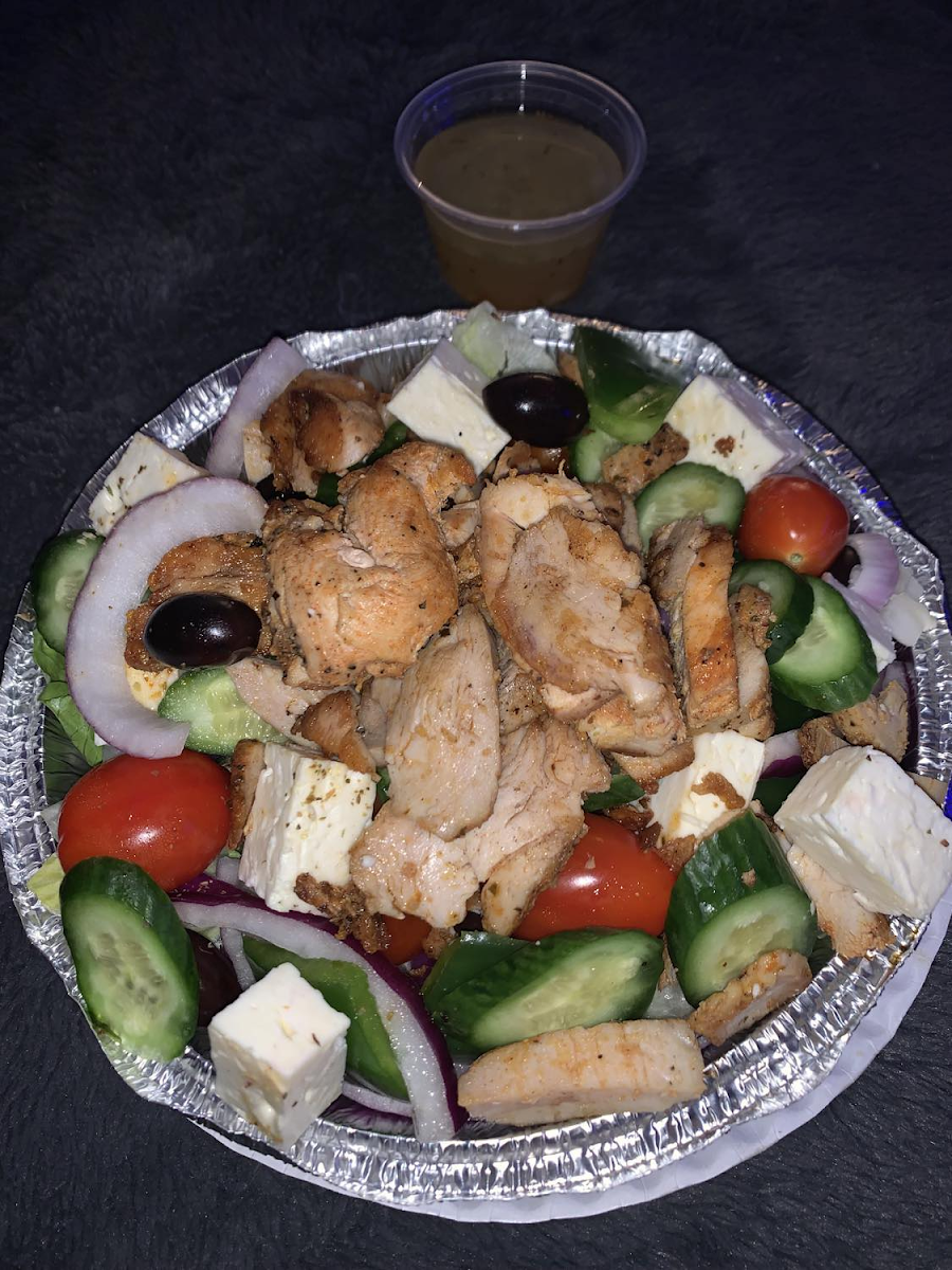 Salade Grecque Au Poulet Chicken Greek Salad