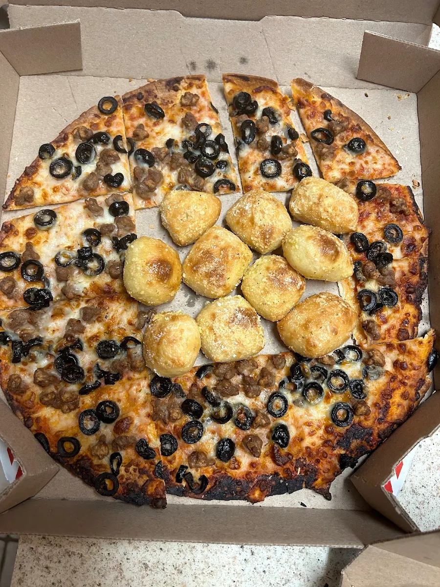 Thin Crust Pizza & Parmesan Bread Bites