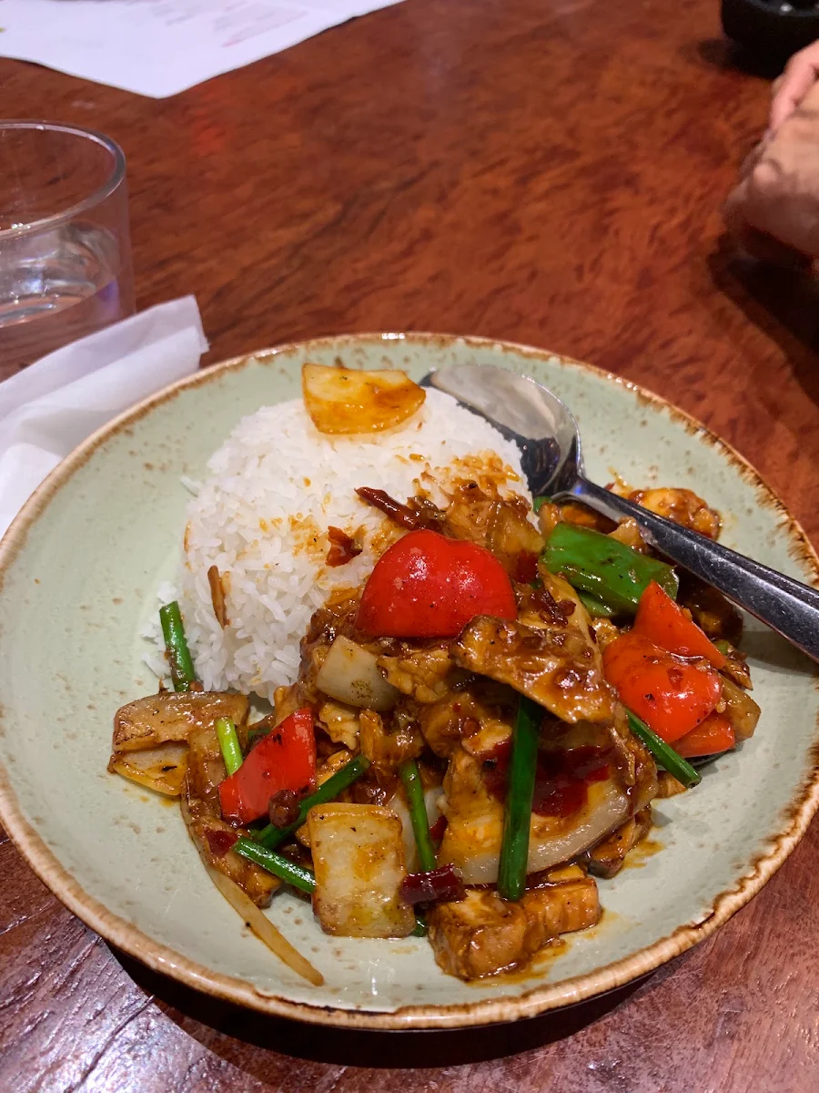 Twice Cooked Pork Belly, Fat Noodle at The Star