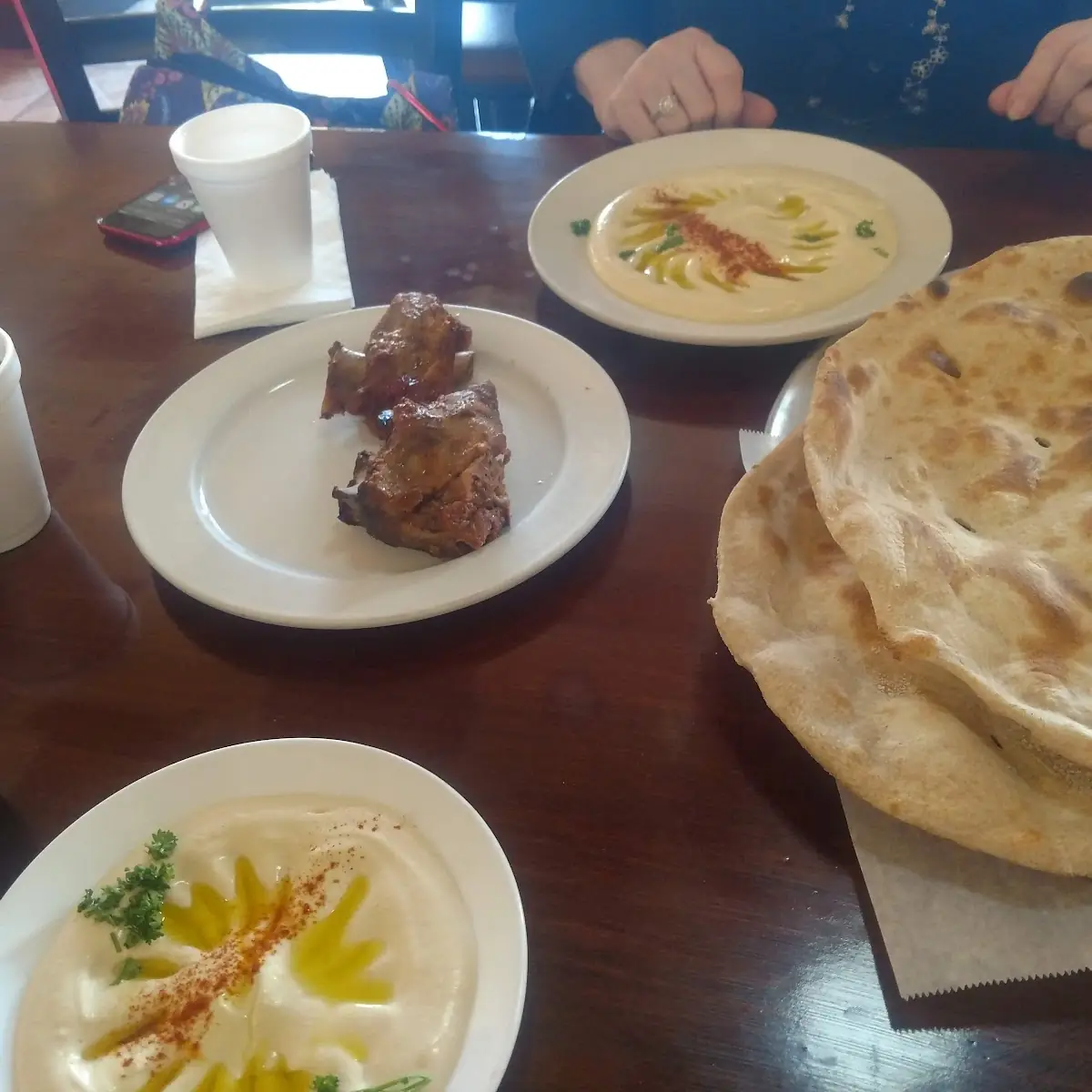 Heavenly Hummus and Pita Bread