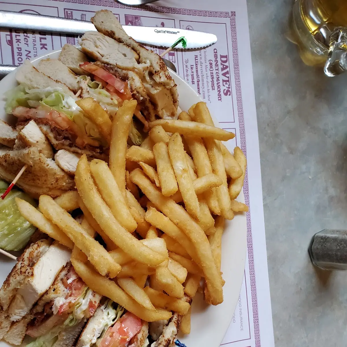 Broiled Chicken Club Sandwich