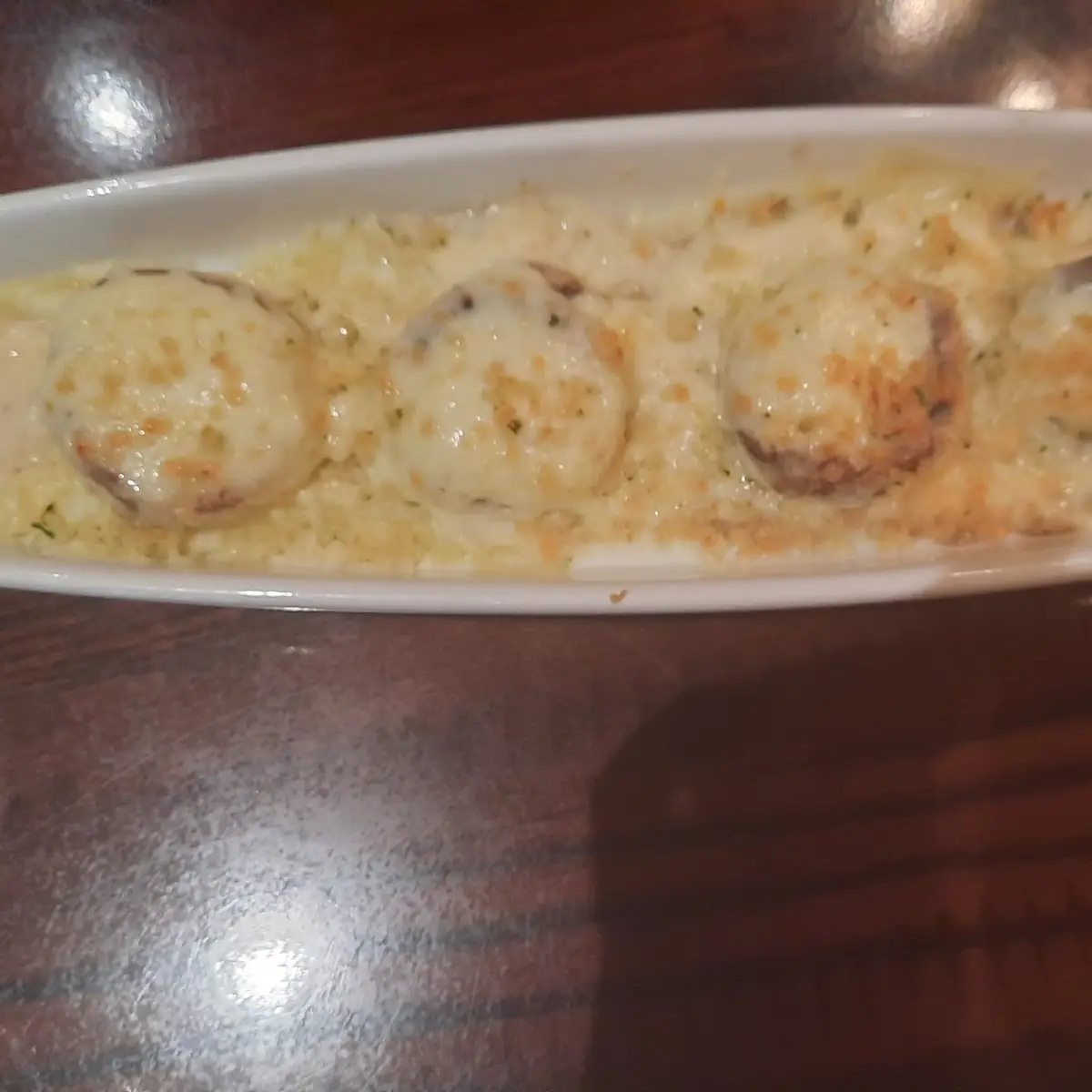 White Cheddar Stuffed Mushrooms