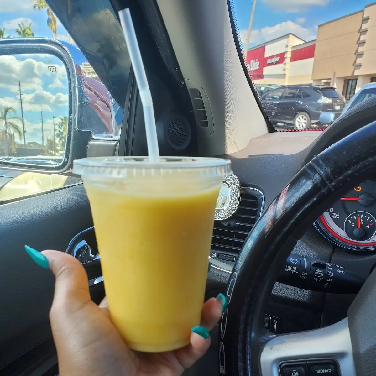 Plastic Passion Fruit Juice Cup