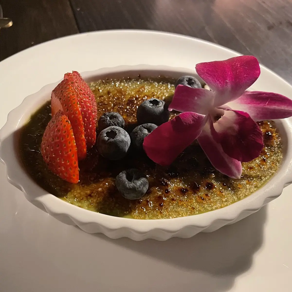 Green Tea Creme Brulee