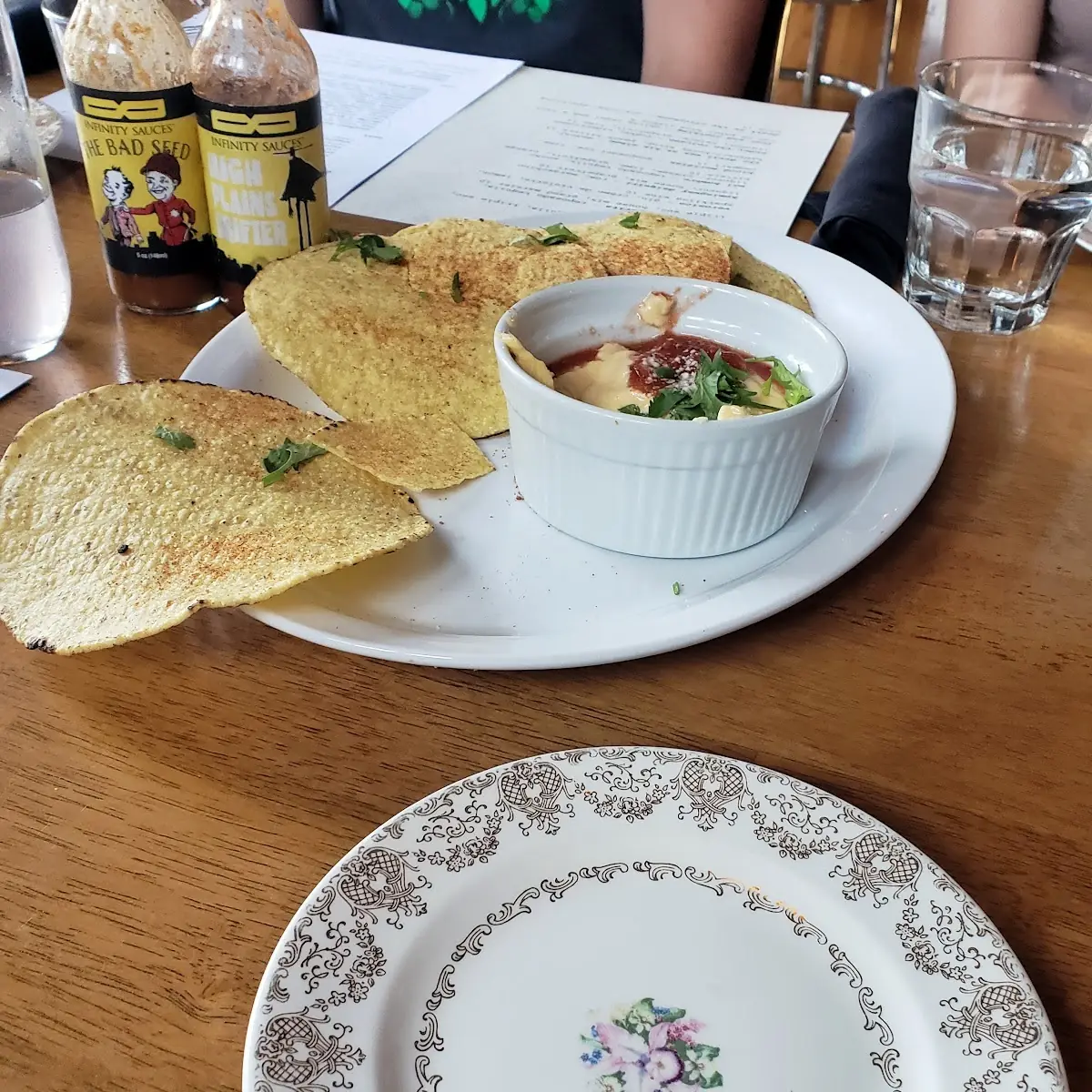 Queso and Fresh Made Crispy Tortillas