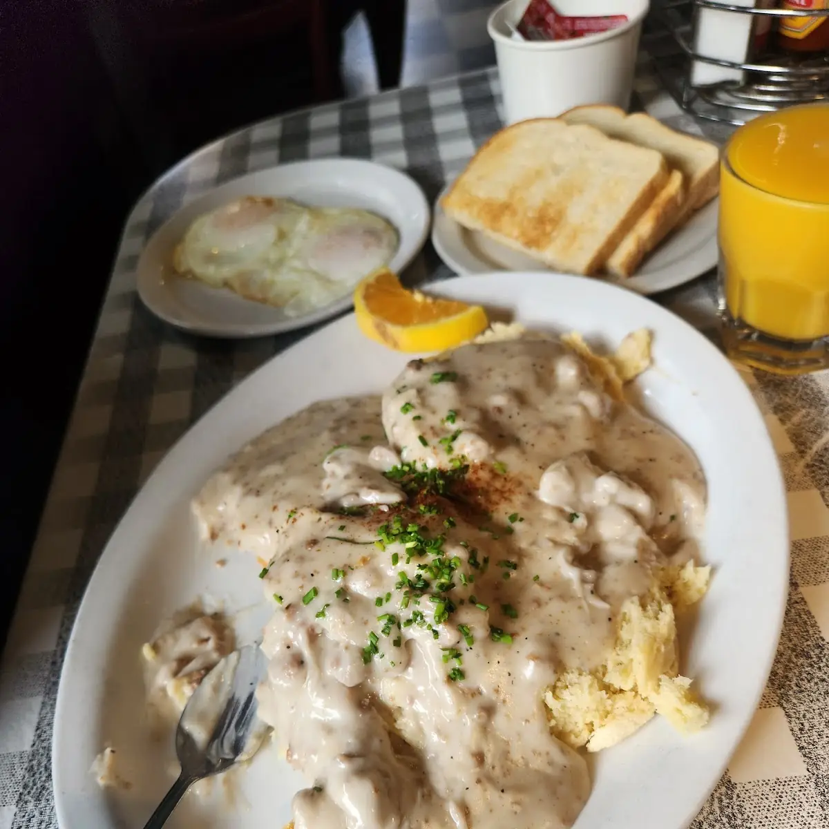 Biscuits and Gravy with 2 Eggs