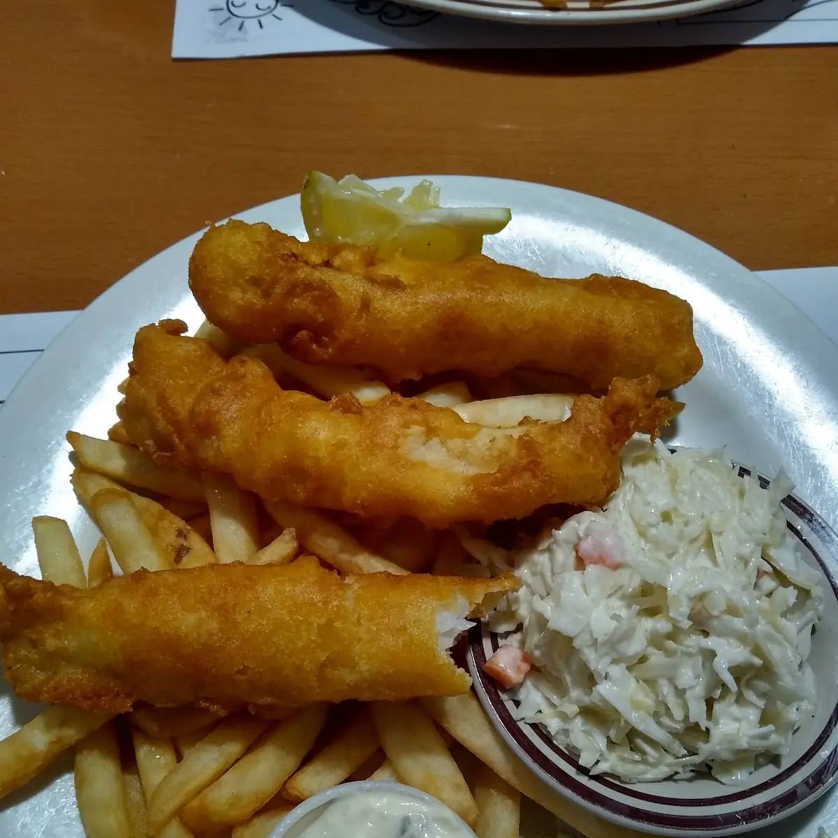 Homemade Fish & Chips Platter
