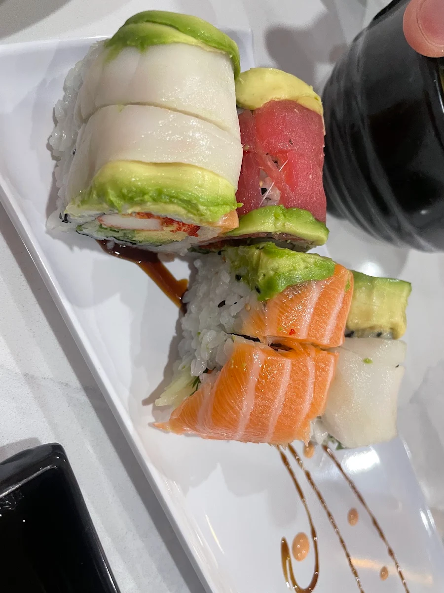 Rainbow Dragon Roll 8pcs, H&D Sushi Japanese Restaurant
