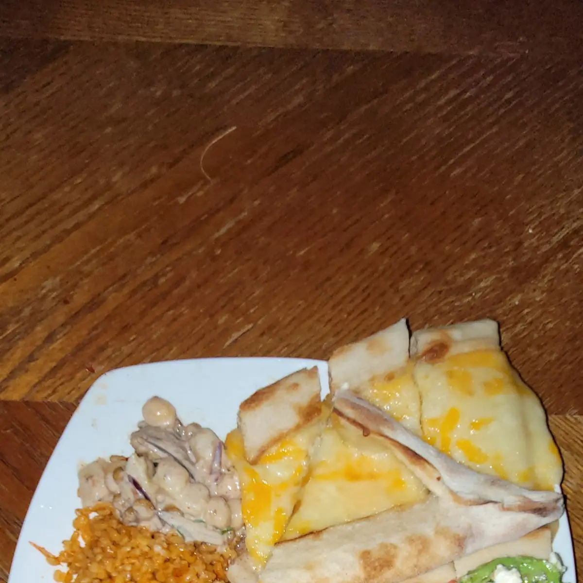 Mixed Grill Hummus Wrap Avocado Salad
