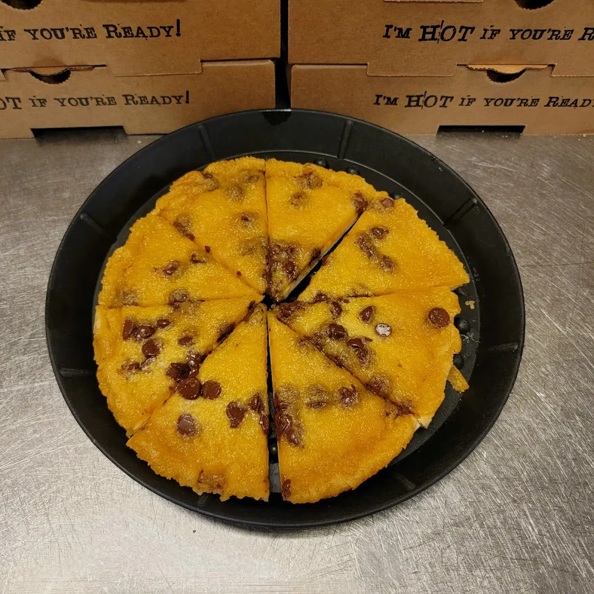 Chocolate Chip Cookie Dough Pizza
