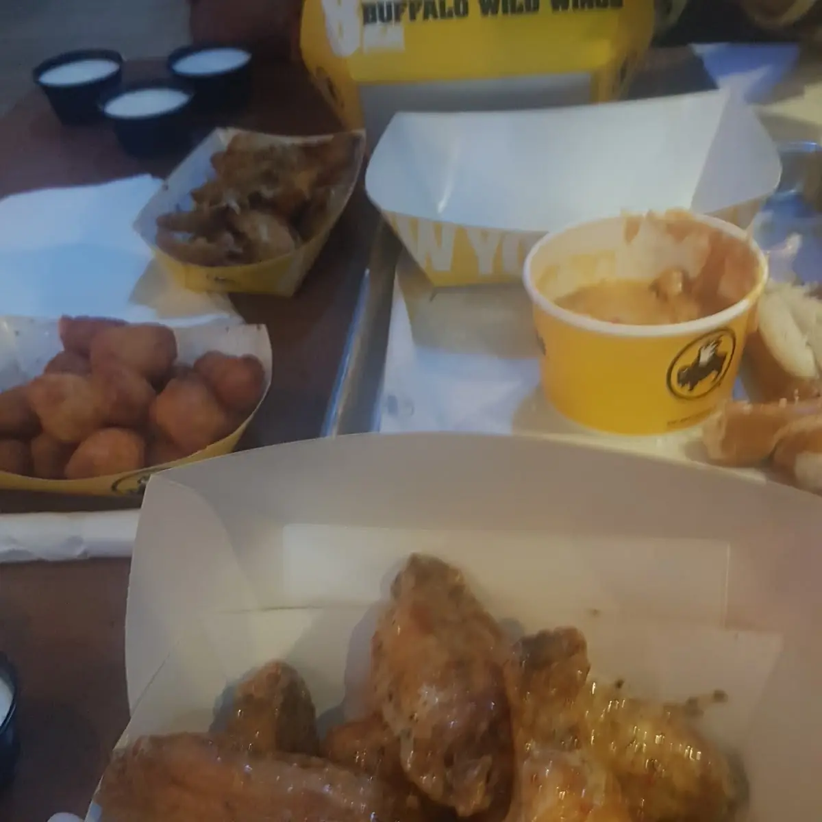 Garlic Parmesan Wings and Cheese Curds