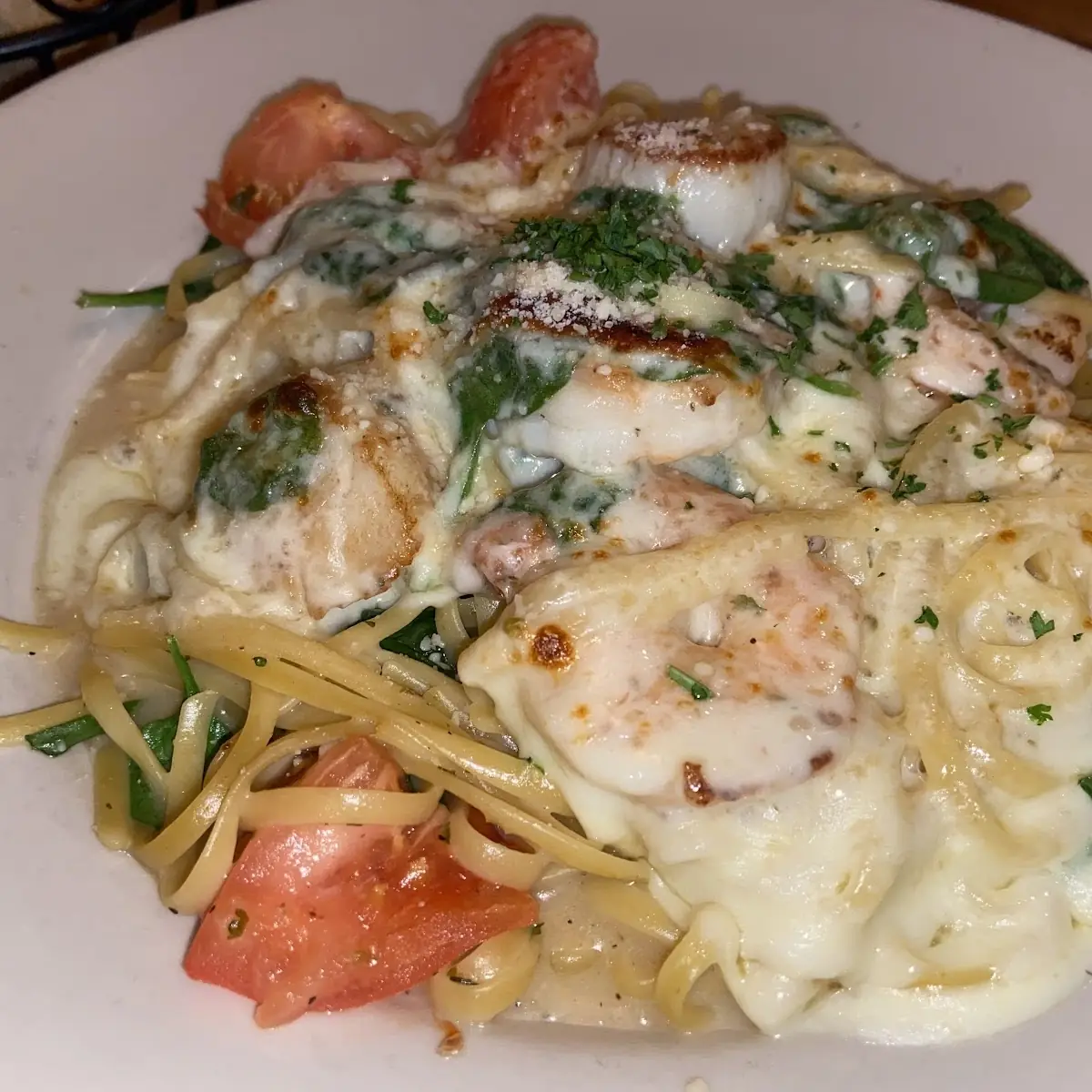 Shrimp & Scallops Florentine