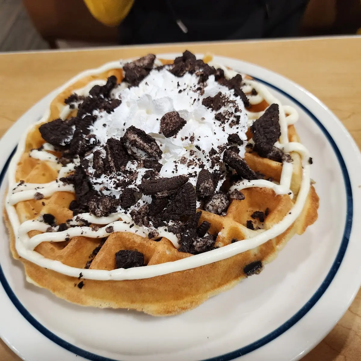Oreo Cookie Crumble Waffle