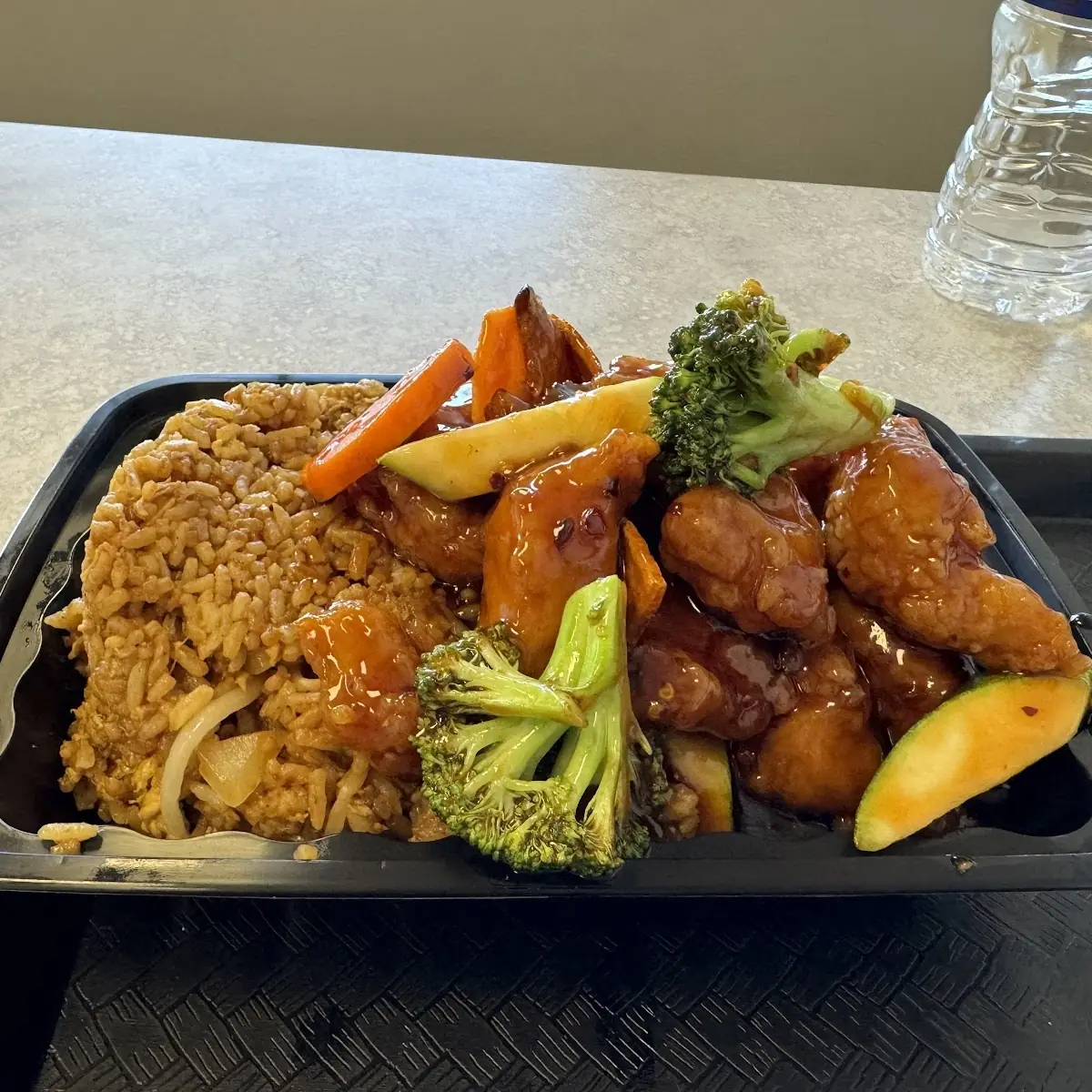 Orange Chicken with Fried Rice